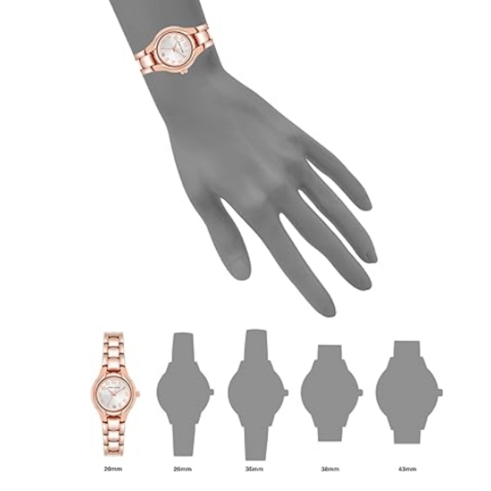 Women's Date Function Bracelet Watch Rose Gold - Picture 4 of 6